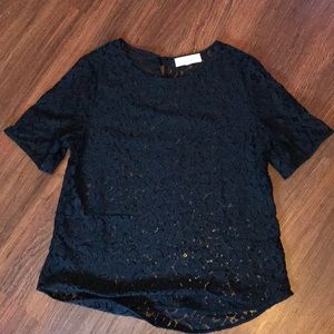 Ann Taylor loft lace blouse. Sz L